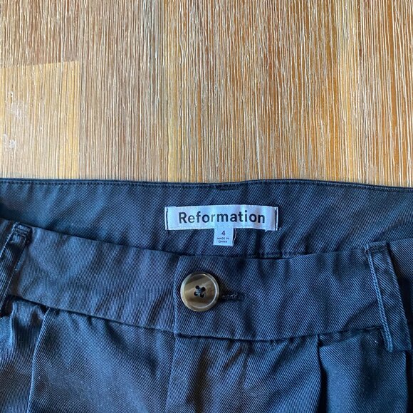 Reformation Mason Pant in Black - Hemmed to 30" Inseam - Picture 5 of 6